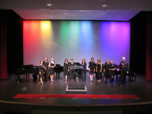 Fox Hills 5 Grands 2019 teachers on stage